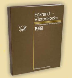 DDR Jahressammlung 1989 "Exklusiv"-ETB Eckrand-Viererblocks *