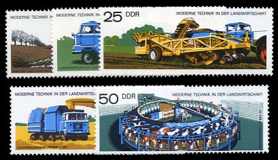 DDR MiNr. 2236/40 ** Landwirtschaftstechnik