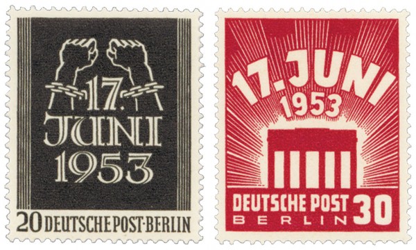 Berlin MiNr. 110/11 ** Volksaufstand am 17. Juni