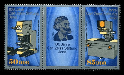 DDR MiNr. 3252/53 ** Zdr. Carl-Zeiss-Stiftung