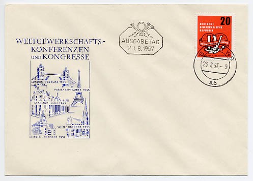 DDR FDC MiNr. 595 WGB-Kongreß