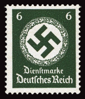 Dt. Reich Dienst MiNr. 135y ** gepr. Dienstmarken für Landes-Behörden