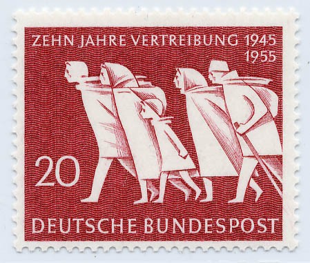 BRD MiNr. 215 ** 10 Jahre Vertreibung 1955