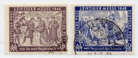 SBZ Allg.A. MiNr. 198/99 o Leipziger Herbstmesse 1948