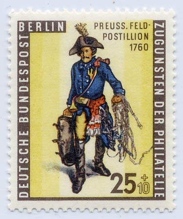 Berlin MiNr. 131 ** Tag der Briefmarke 1955: Postillion