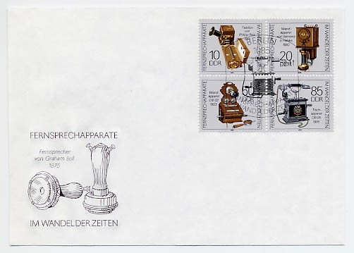 DDR FDC MiNr. 3226/29 Zdr. Fernsprechapparate