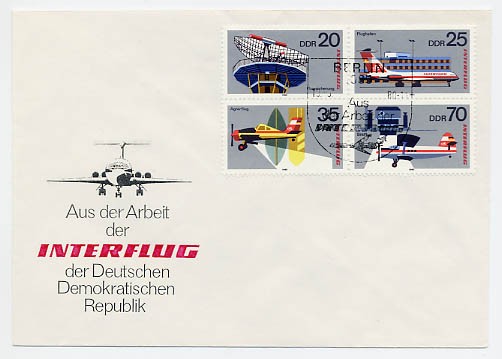 DDR FDC MiNr. 2516/19 Zdr. Interflug