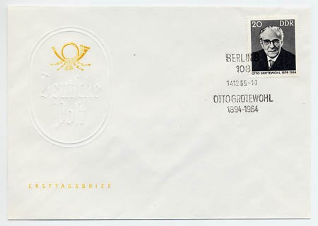 DDR FDC MiNr. 1153 1. Tdtg. Grotewohls