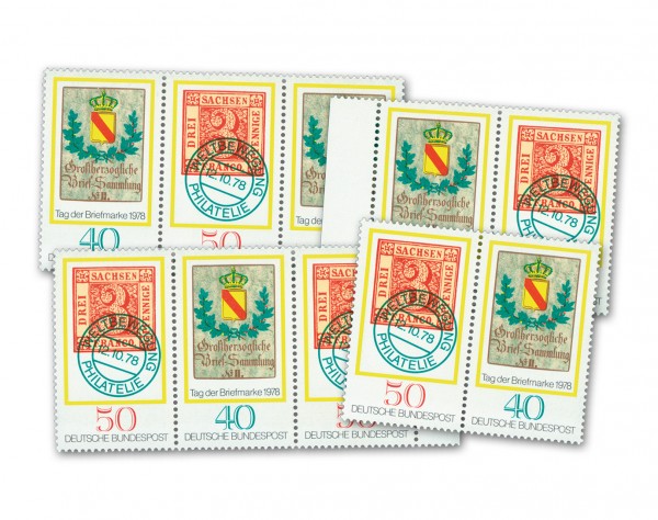 BRD Zdr.-Kombinat. MiNr. 980/81 ** Tag der Briefmarke 1978