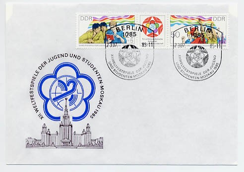 DDR FDC MiNr. 2959/60 Zdr. Weltfestspiele der Jugend