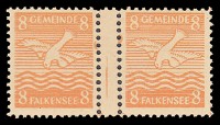 Dt. Lokalausgabe - Falkensee (n.a.) MiNr. WZ 3 ** (waagr. Zw.-steg / 8 Pf./ orange)